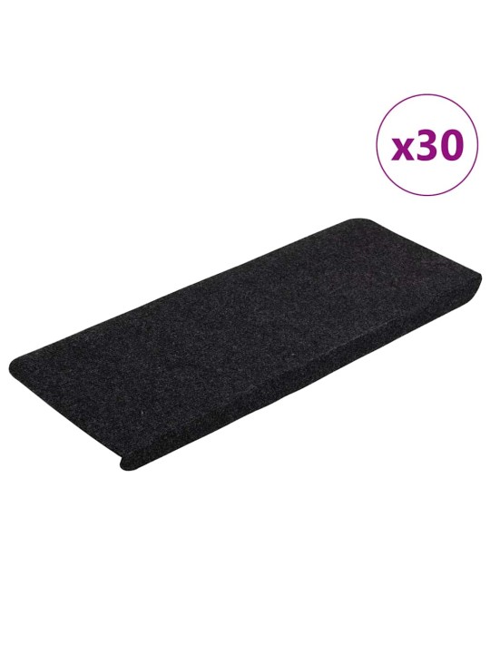 Porrasmatot itsekiinnittyvät 30 kpl musta 65x24,5x3,5 cm