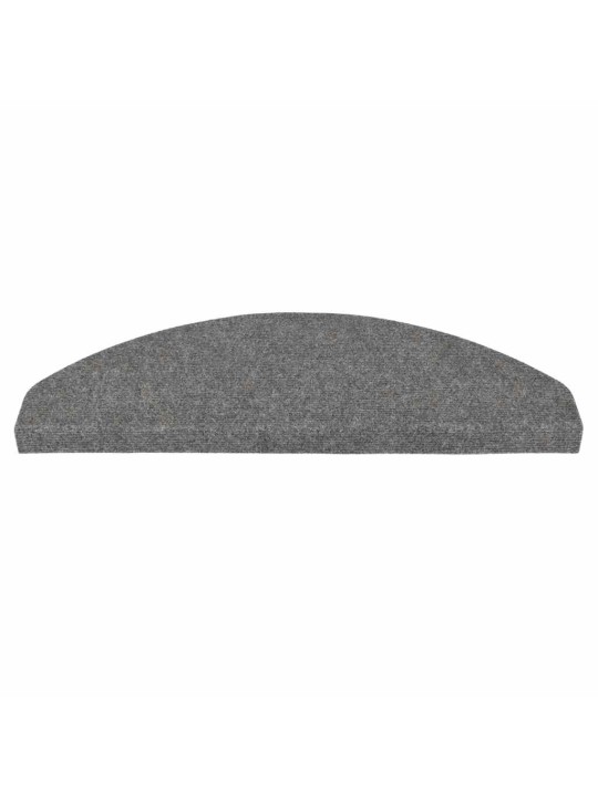 Itsekiinnittyvät porrasmatot 30 kpl harmaa 65x22,5x3,5 cm