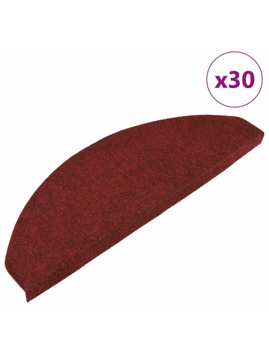 Porrasmatot itsekiinnittyvät 30 kpl punainen 65x22,5x3,5 cm
