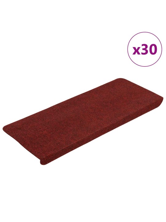 Porrasmatot itsekiinnittyvät 30 kpl punainen 65x24,5x3,5 cm