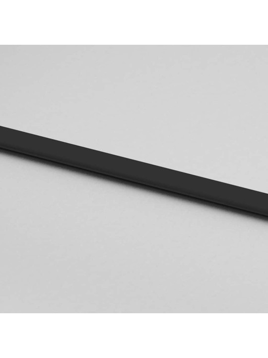 Liukuovi asennustarvikkeilla musta 76x205 cm ESG lasi