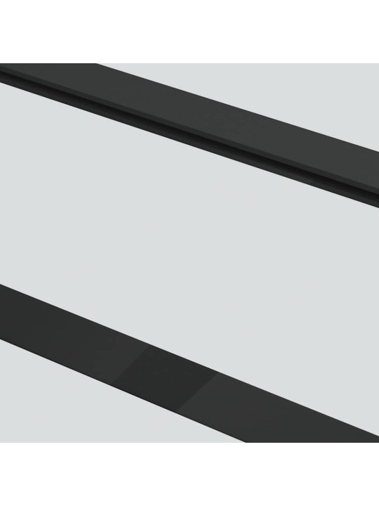 liukuovi laitteistosarjalla musta 102x205 cm ESG lasi