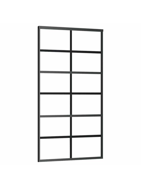 liukuovi laitteistosarjalla musta 102x205 cm ESG lasi