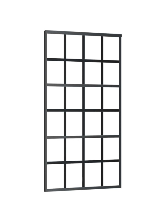 liukuovi laitteistosarjalla musta 102x205 cm ESG lasi