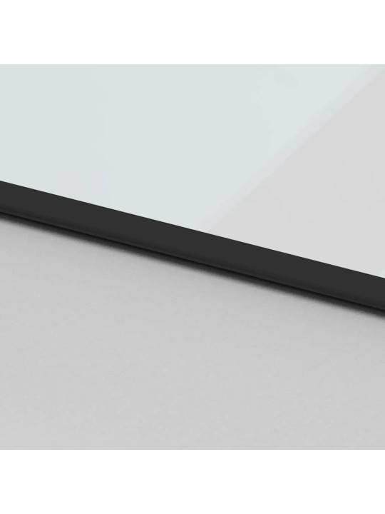 liukuovi laitteistosarjalla musta 90x205 cm karkaistu lasi