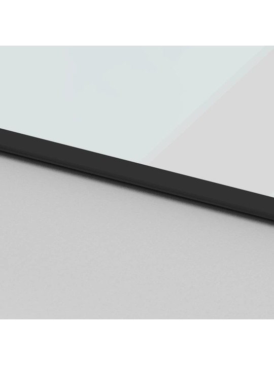 liukuovi laitteistosarjalla musta 102,5x205 cm karkaistu lasi