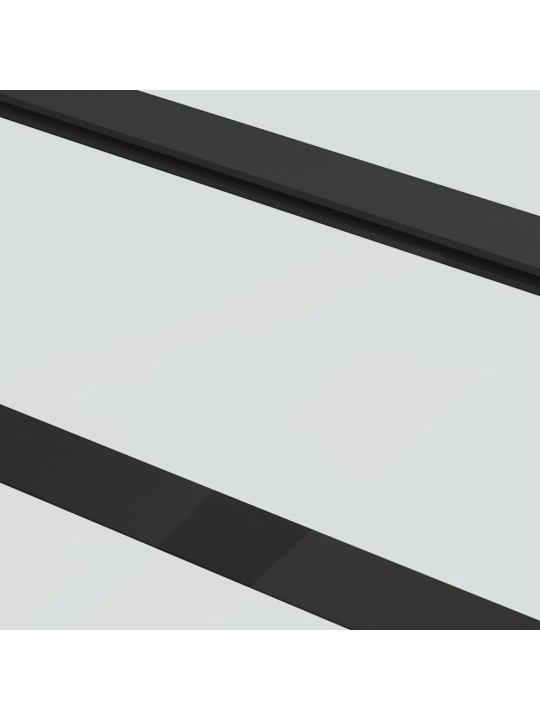 liukuovi laitteistosarjalla musta 102x205 cm ESG lasi
