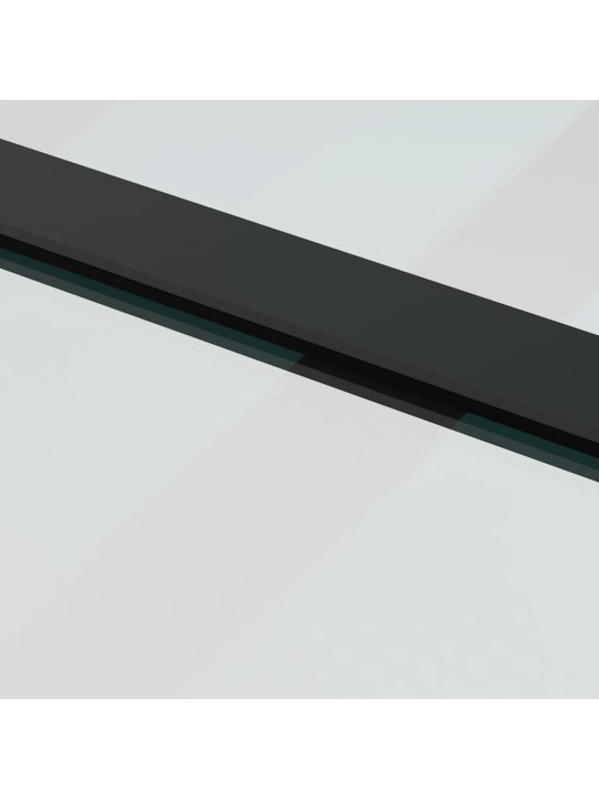 Liukuovi asennustarvikkeilla musta 76x205 cm ESG lasi