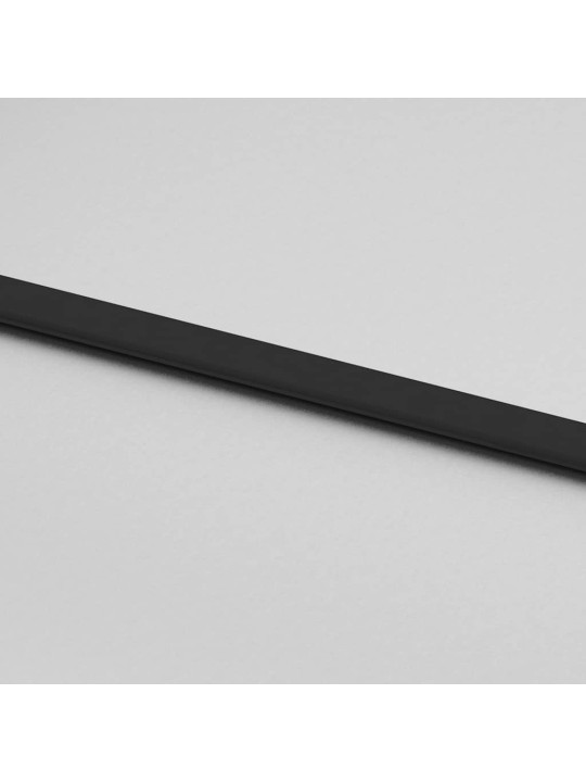 Liukuovi asennustarvikkeilla musta 76x205 cm ESG lasi
