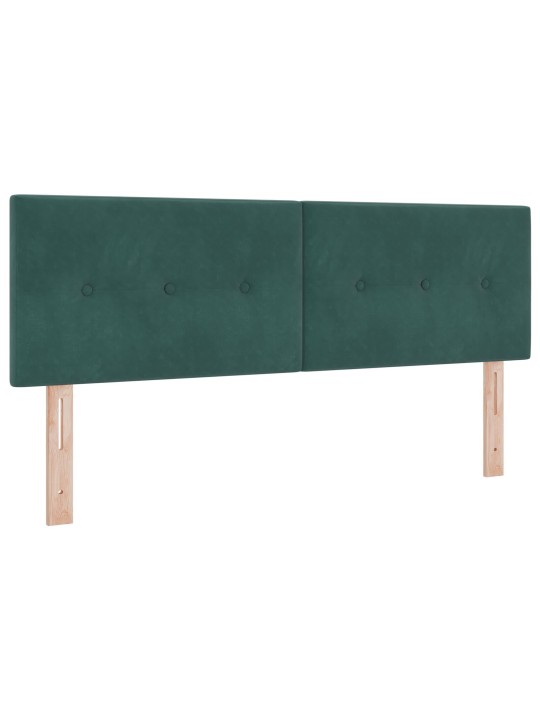 Pääty nappikiinnityksellä tummanvihreä 140 cm sametti