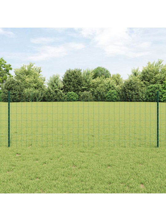 Euroaita, jossa on 5 U-pylvästä, vihreä, 0.8x10 m terästä