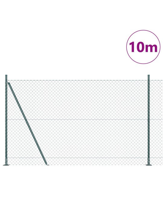 Ketjuaita 7 flangipylväällä 1.5x10 m galvanoitu teräs