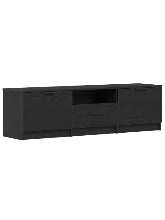 Tv-tason - musta tammi - 140x35x40 cm - valmistettu teknillisestä puusta