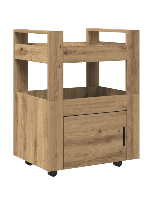 Keittiökärry artisan tammi 60x45x80 cm tekninen puu