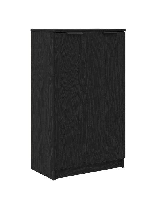 Kengäteline musta tammi 59x35x100 cm tekopuu