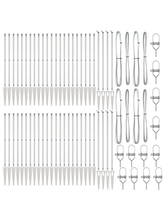 Aita posteilla kera spike 52 kpl ø32 mm 120 cm galvanoitua terästä