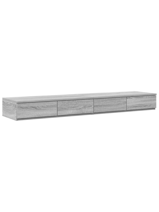 Sängyn laatikot harmaa sonoma 160x36,5x16,5 cm tekninen puu