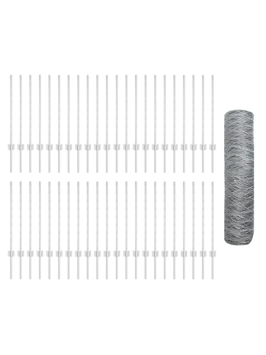 Aitapaketit 11 kpl u-kanava 80 cm galvanoitu teräs