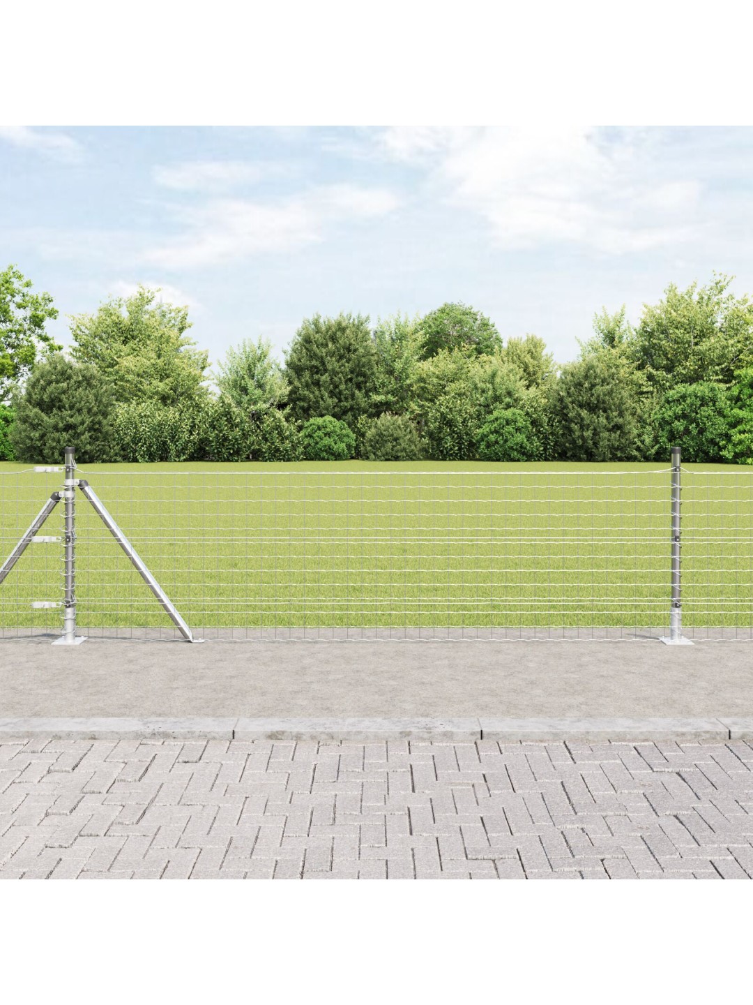 Aita-paalut peruslaatoilla 7 kpl ø32mm 70cm galvanoitua terästä