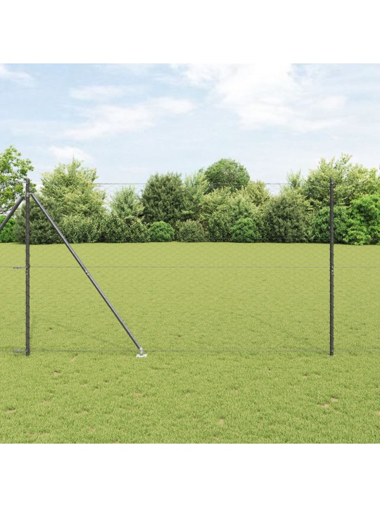 Kuusikulmainen aita harmaa 1.6x100 m teräs