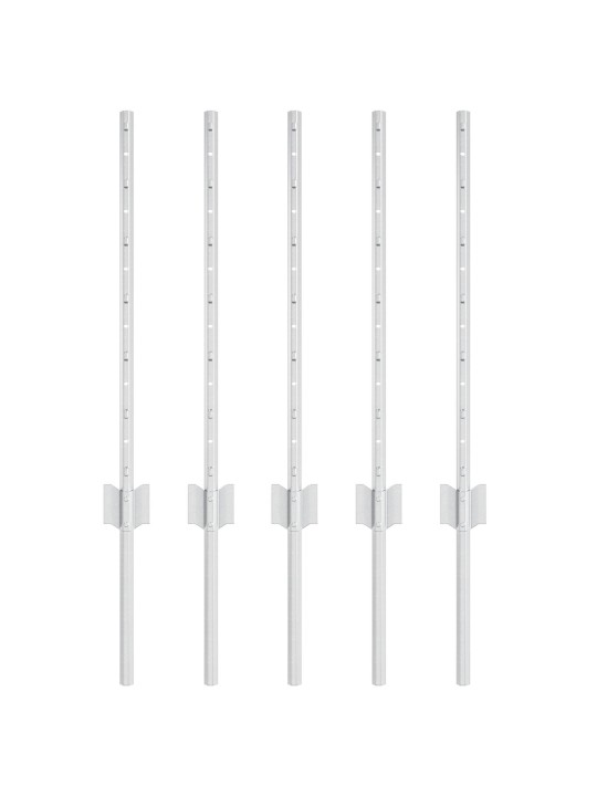 Aitarautasetti 5 kpl u-kanava 60 cm galvanoitu teräs