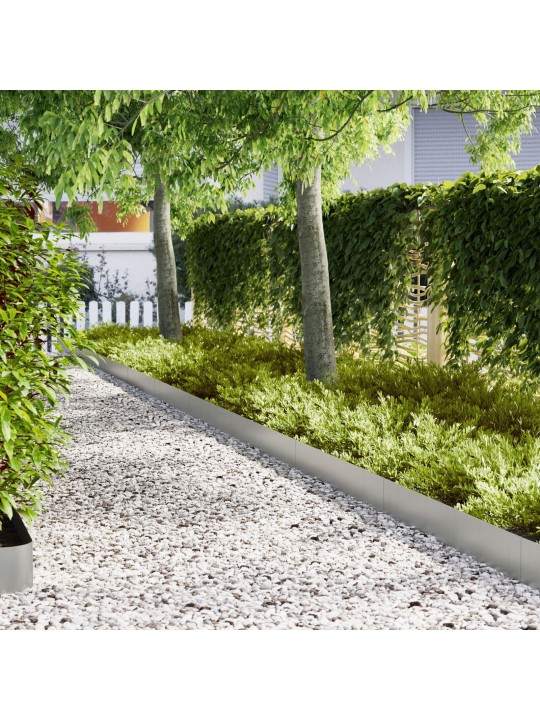 :n nurmirajaukset 30 kpl 100x0.5x20 cm galvanoitu teräs