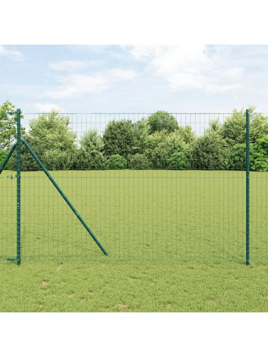 Euroaita 7 pylväällä 1.5x10 m galvanoitu teräs vihreä