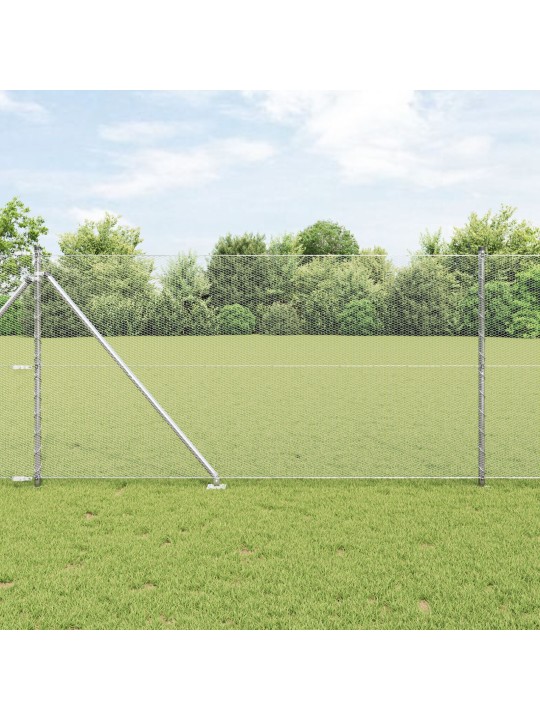 Kuusikulmainen aita 1x10 m galvanoitu teräs
