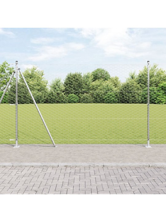 Kuusikulmainen aita 1.5x10 m kuumapäällysteinen teräs
