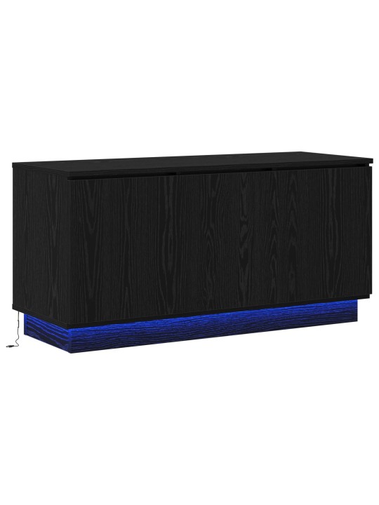 Tv kaappi musta 100x38x49 cm tekninen puu