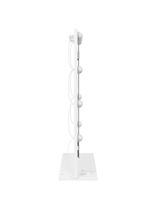 Meikkipeili led-valoilla valkoinen 70x50x18 cm