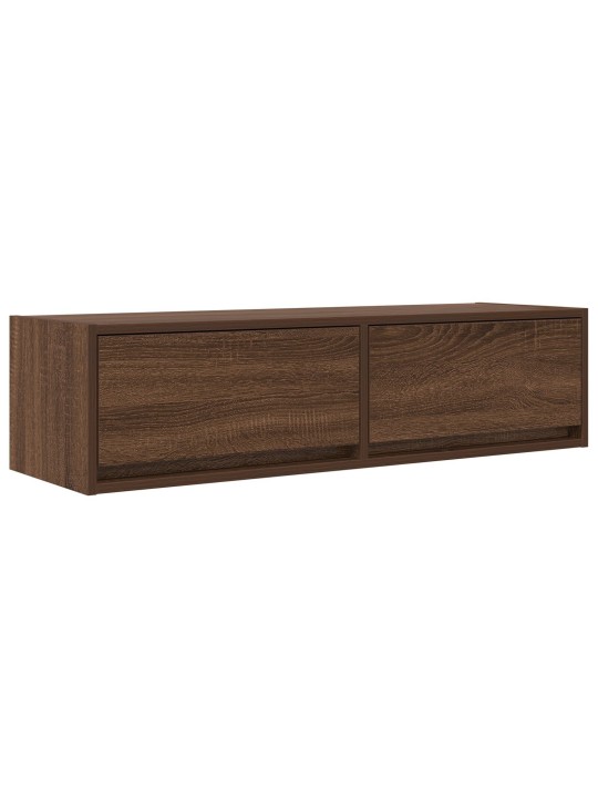 Tv-kaappi ruskea tammi 100x31x25,5 cm tekninen puu