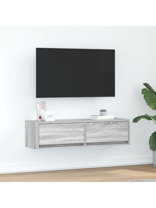 Tv-kaappi harmaa sonoma 100x31x25,5 cm tekninen puu
