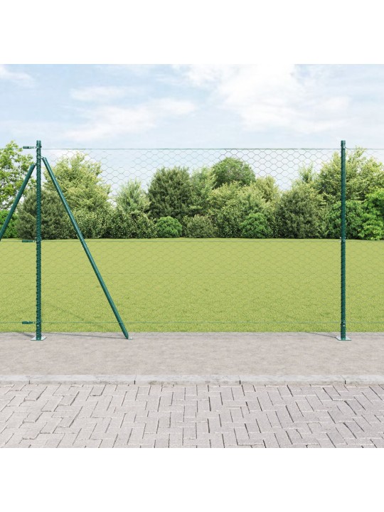 Kuusikulmainen aita vihreä 1,5x100 m teräs