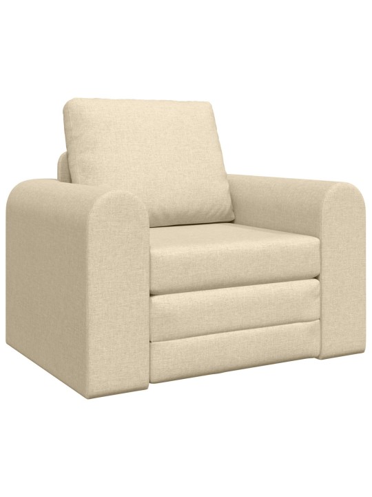 Lattiansohva vuode 2-in-1 kerma 98x71x83 cm kangas