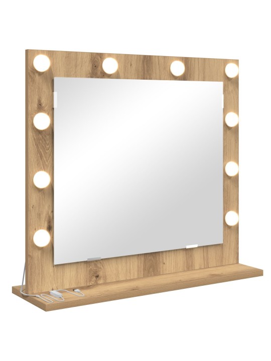 Peili led-valoilla artisan oak 60x55x18 cm