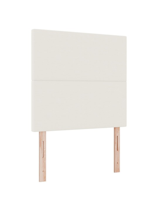 Sängynpääty yksinkertainen muotoilu kerma 80 cm corduroy kangasta