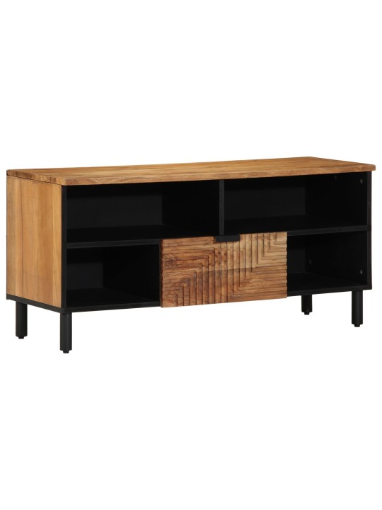 TV-taso 100x33,5x46 cm Täyttä Akaasiapuuta