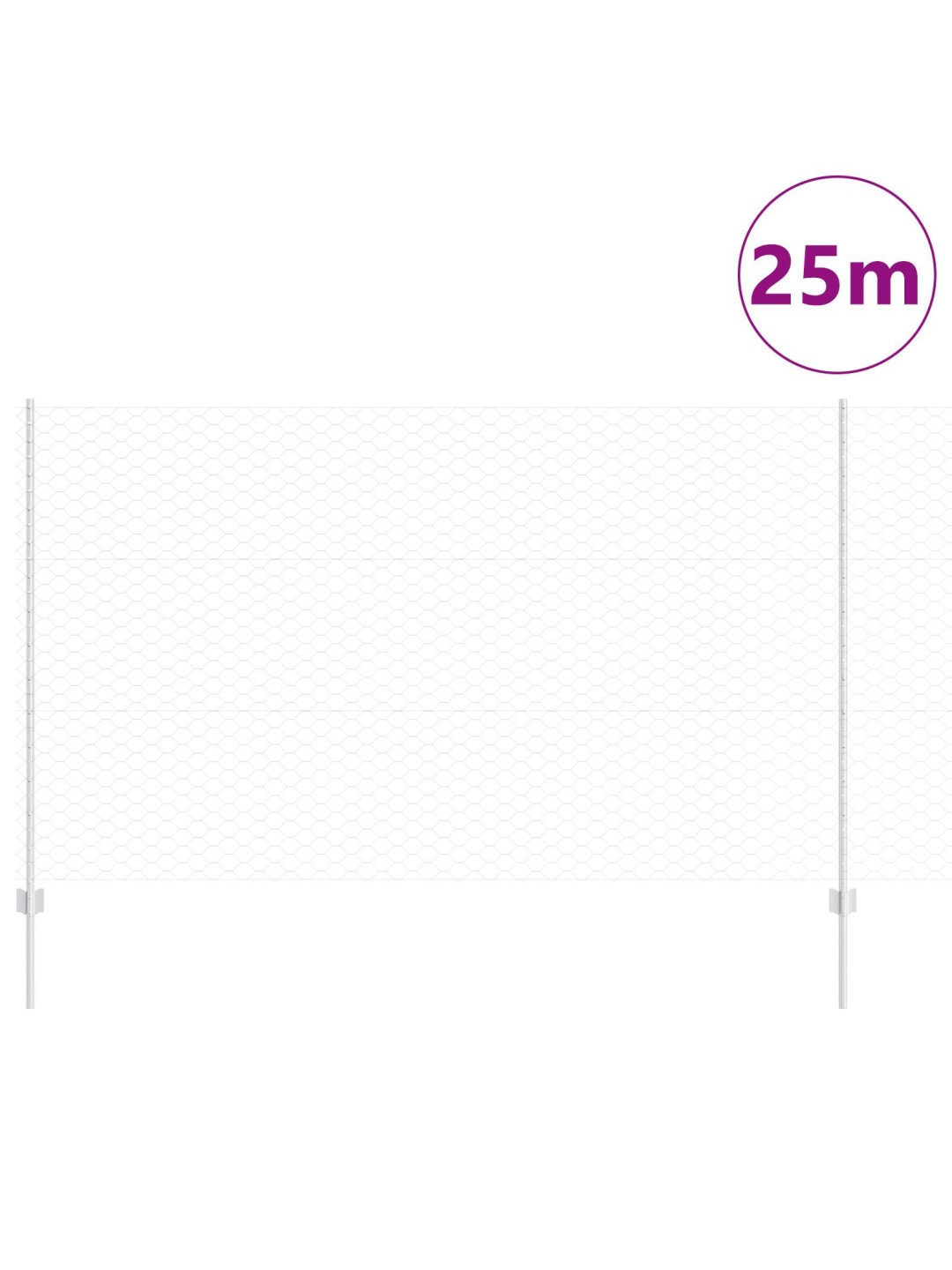 Aitan tolpat 22 kpl u-kanava 140 cm galvanoitu teräs