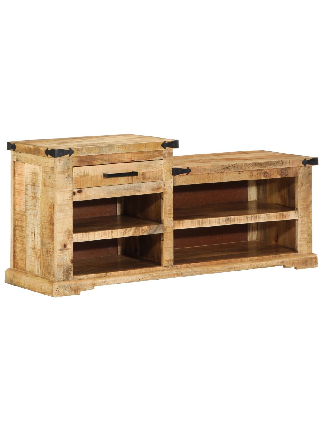 Kengänpenkki 110x35x50 cm kestävä karkea puu mango