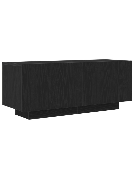 Tv-taso musta tammi 100x35x40 cm puu