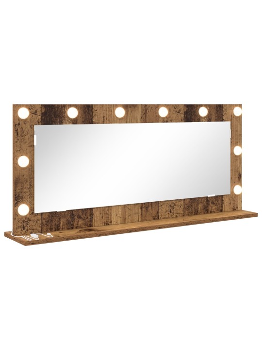 Peili led-valoilla vanha puu 100x45x18 cm