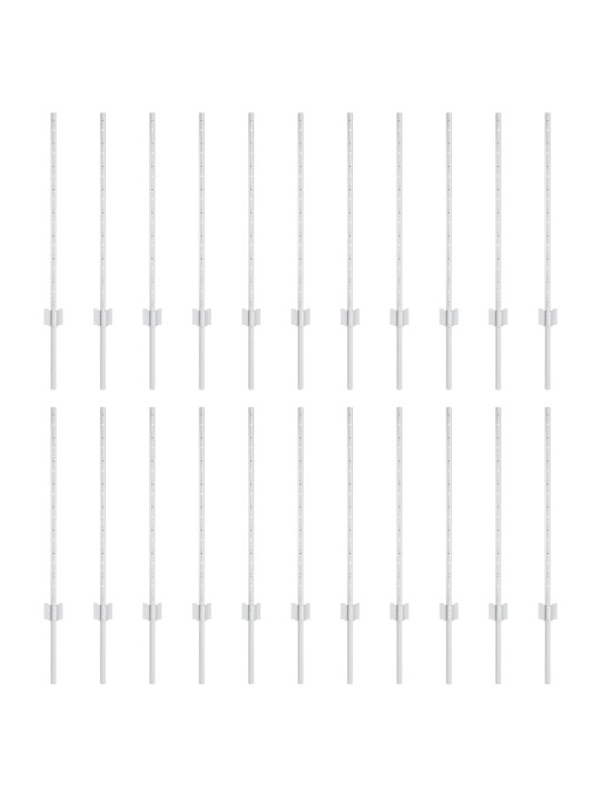 Aitaruuvit 22 kpl u-kanava hopea 120 cm teräs