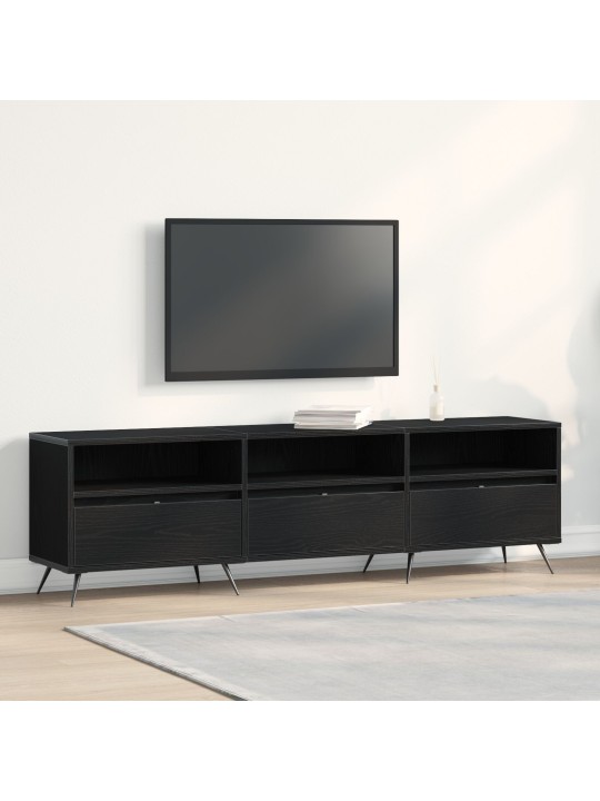 Tv-taso musta 150x30x44,5 cm tekninen puu
