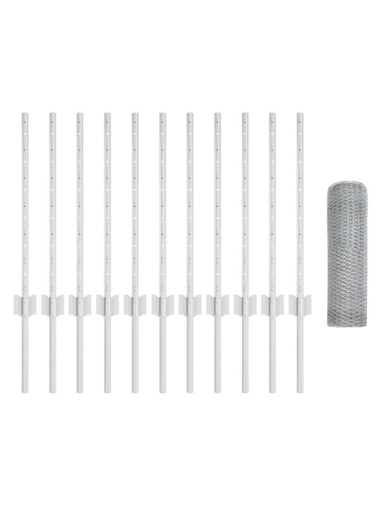Aitaruuvit 11 kpl u-kanava 60 cm galvanoitu teräs