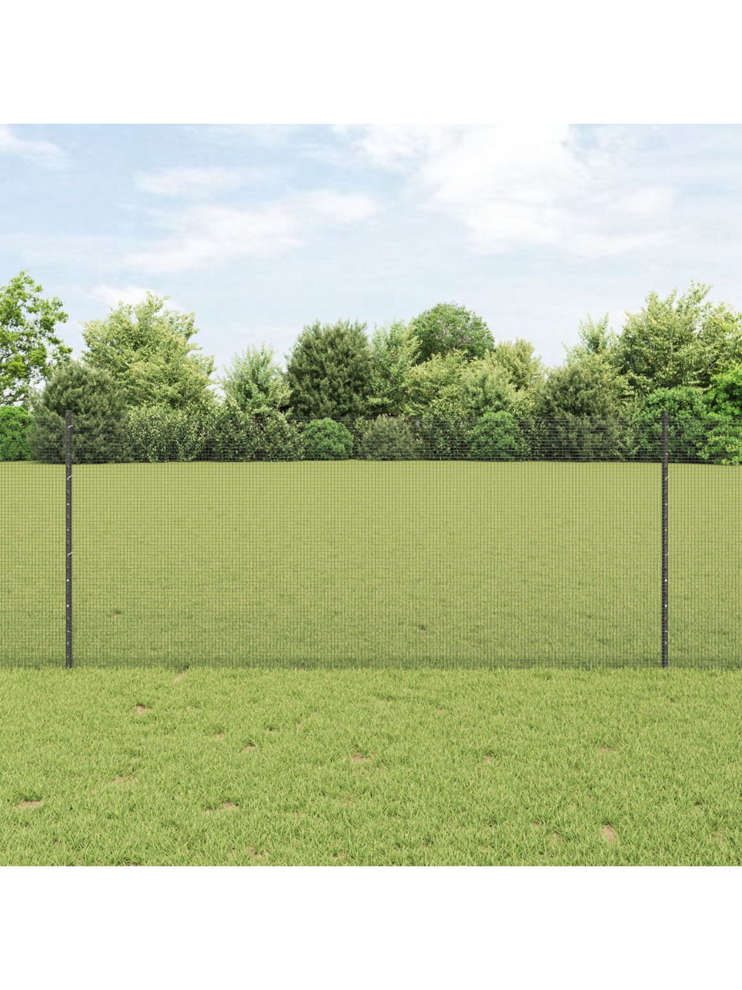 Hitsattu langoitusaita 44 u-palkilla harmaa 1x50 m terästä