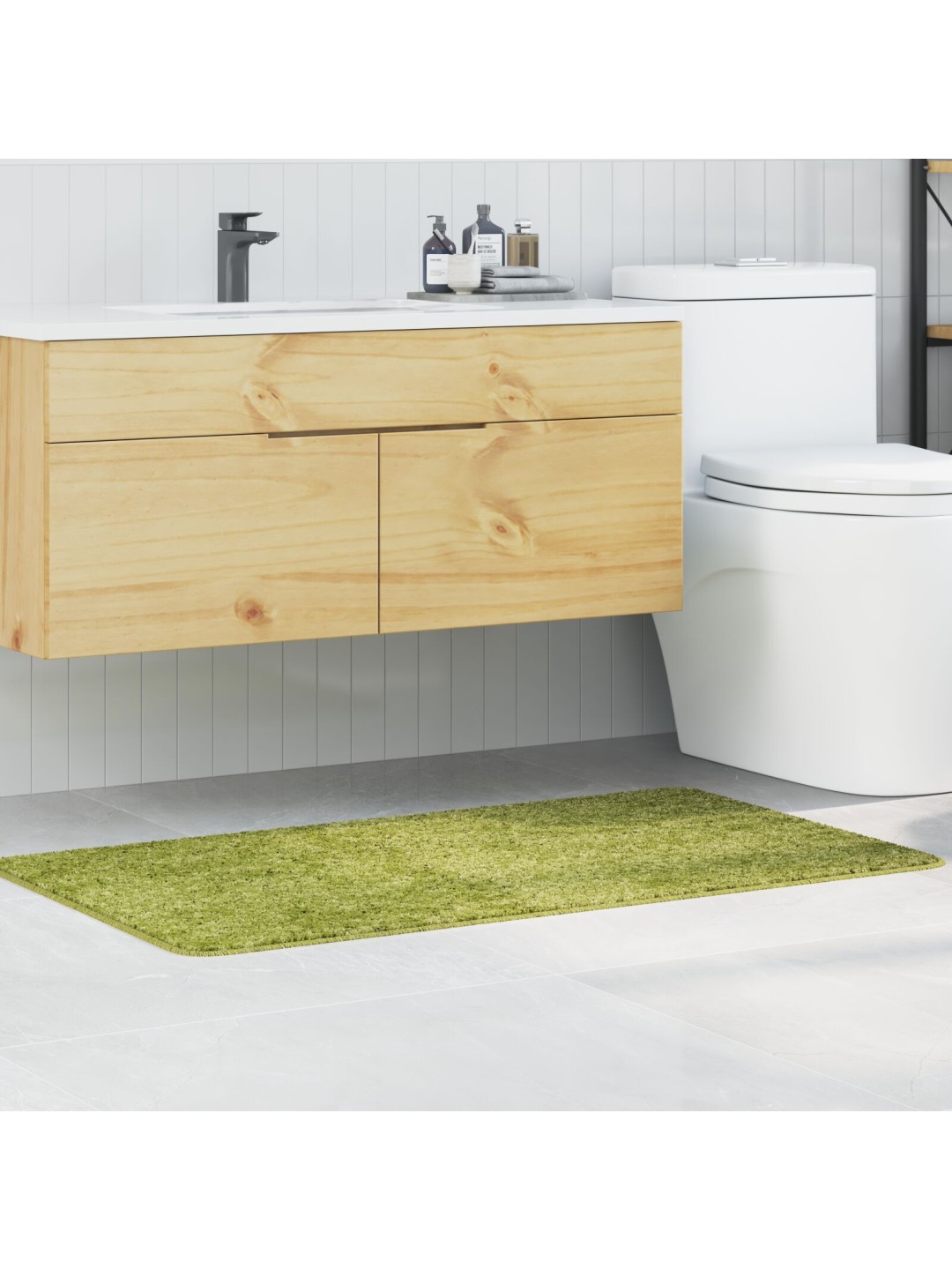 Kylpymatto suorakaide vihreä 70x120 cm polypropeeni liukumaton