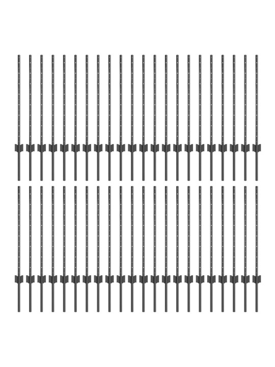 Aita 44 kpl u-kanava harmaa 120 cm teräs