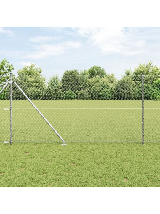 Kuusikulmainen aita 1x10 m galvanoitu teräs