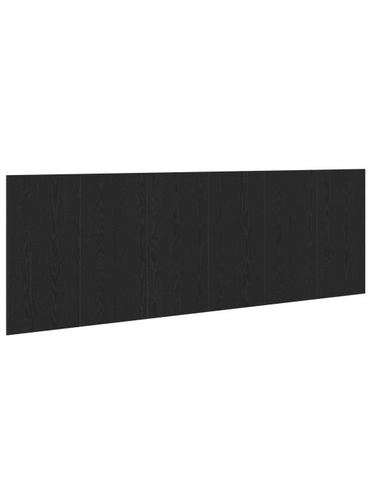 Musta tammi seinälle asennettava sängynpääty 240x1.5x80 cm tekninen puu